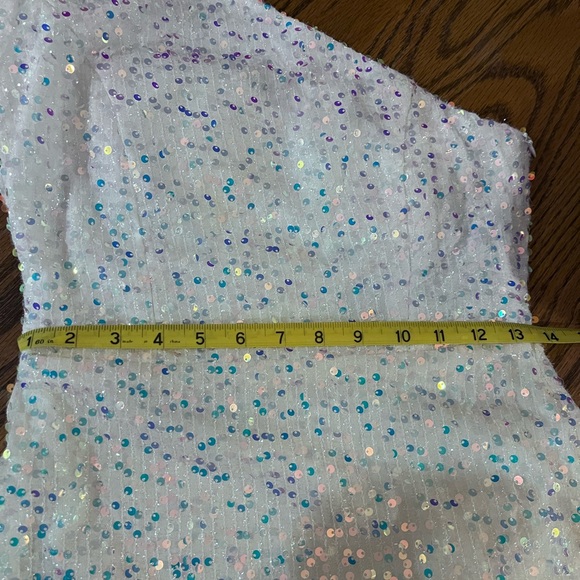 PROM "SEQUIN GOWN" Miss Ord white sequin dress - Picture 7 of 7